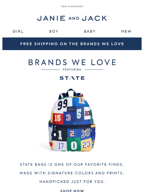 janieandjack newsletter: Backpacks packed with personality