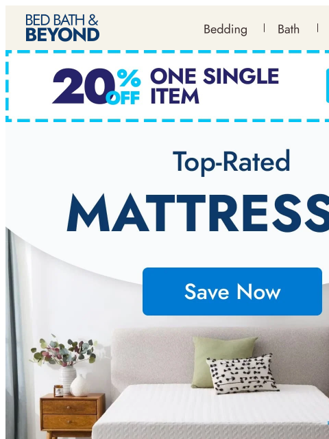 bedbathandbeyond newsletter: Top-rated mattresses for every sleep style
