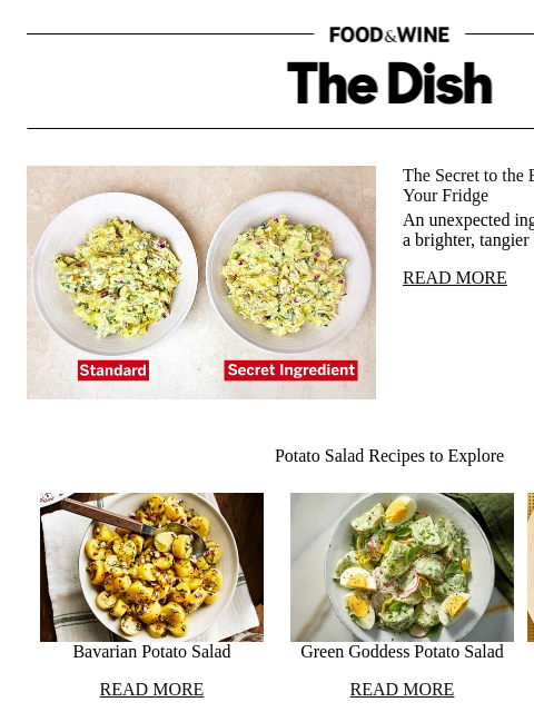 foodandwine newsletter: The Secret to the Best Potato Salad Is Already in ...