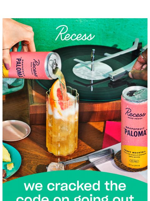 takearecess newsletter: your fave cocktails…