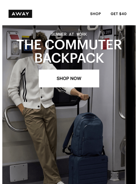 awaytravel newsletter: The best backpack for commuting is inside