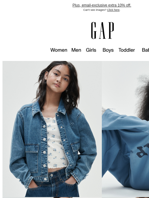 gap newsletter: Up to 60% off first-day picks in every size