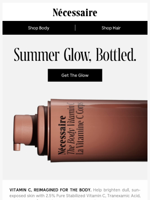 necessaire newsletter: Let Your Summer Skin Really Glow