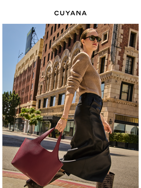 cuyana newsletter: Did You See the Fall Newness?