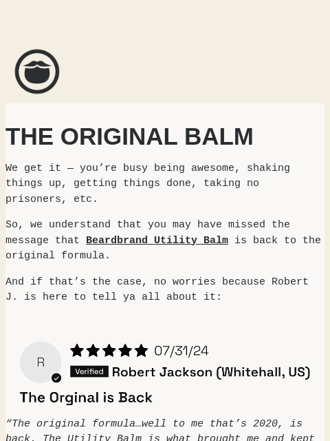 The original formula Utility Balm is back ͏ ͏ ͏ ͏ ͏ ͏ ͏ ͏ ͏ ͏ ͏ ͏ ͏ ͏ ͏ ͏ ͏ ͏ ͏ ͏ ͏ ͏ ͏ ͏ ͏ ͏ ͏ ͏ ͏ ͏ ͏ ͏ ͏ ͏ ͏ ͏ ͏ ͏ ͏ ͏ ͏ ͏ ͏ ͏ ͏ ͏ ͏ ͏ ͏ ͏ ͏ ͏ ͏ ͏ ͏ ͏ ͏ ͏ ͏ ͏ ͏ ͏ ͏ ͏ ͏ ͏ ͏ ͏ ͏ ͏ ͏ ͏ ͏ ͏ ͏ ͏ ͏ ͏ ͏ ͏