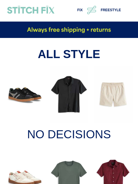 stitchfix newsletter: Outfits found for you