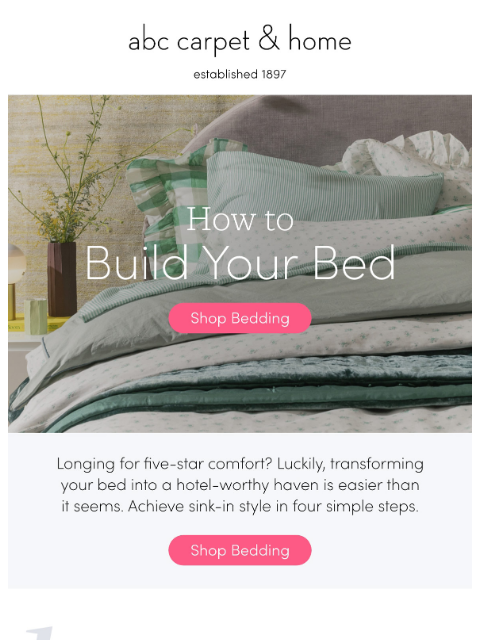 abchome newsletter: We Made Your Bed for You 🛏️