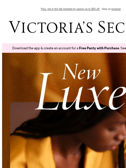 victoriassecret newsletter: Easy, Breezy, & Luxe—NEW Satin Styles