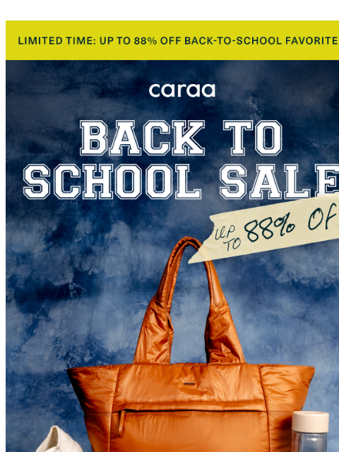 caraa newsletter: Sporty bags for school (and everything after) 🎒