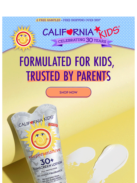 californiababy newsletter: SPF For Kids With Sensitive Skin ☀️