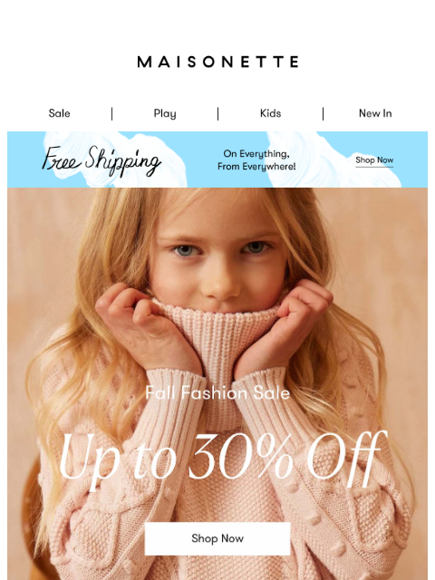 maisonette newsletter: Now On Sale: Back-to-School Just Got Better