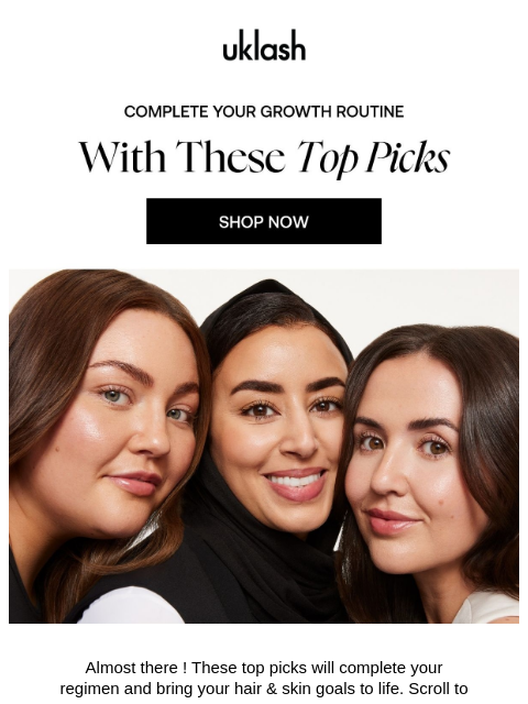 uklash newsletter: Here’s the missing piece to your beauty routine 🌱