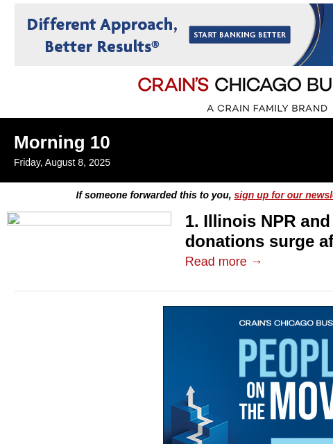 crainalerts newsletter: Funding cuts spark Illinois public media donation ...