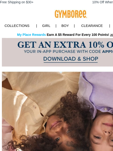 gymboree newsletter: Ease between seasons with our breezy linen styles�...