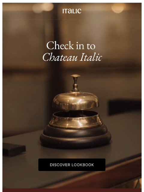 italic newsletter: We're getting your room ready...