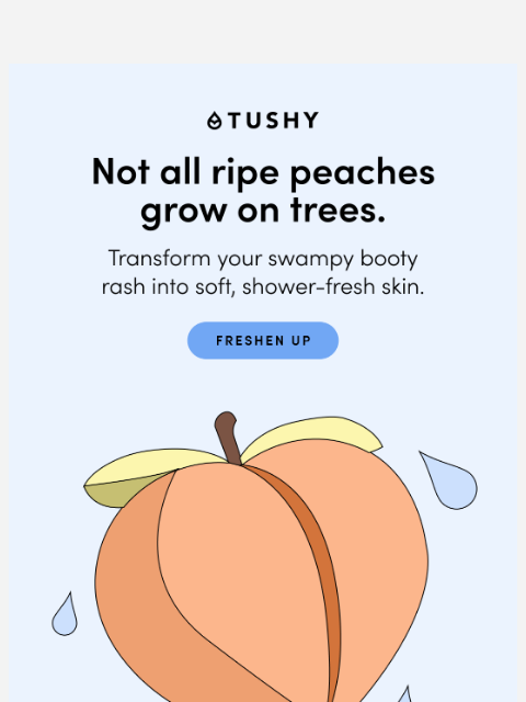 hellotushy newsletter: August = National Peach Month! 🍑