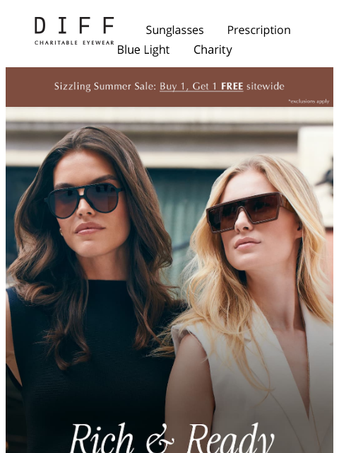 diffeyewear newsletter: Rich Looks 🤎 Ready To Wear