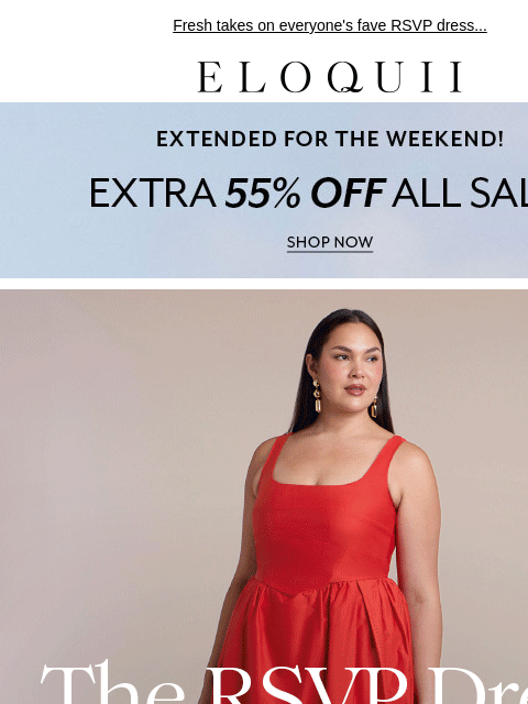 eloquii newsletter: THAT occasion dress, in *new* hues
