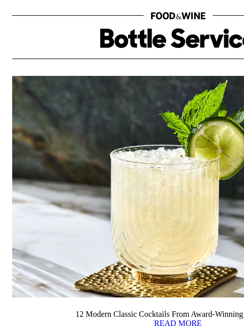 foodandwine newsletter: 12 Modern Classic Cocktails From Award-Winning Bar...