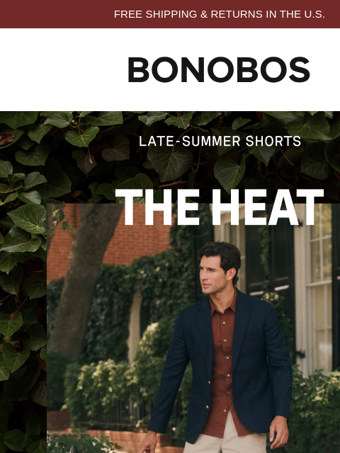 bonobos newsletter: Shorts Season’s Not Over