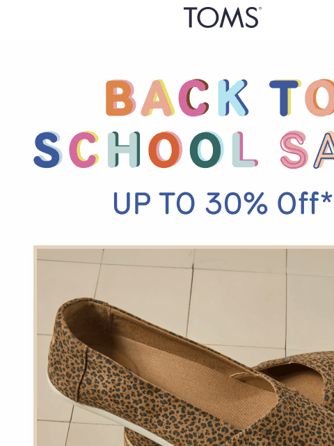 toms newsletter: First Day Styles Stating at $39
