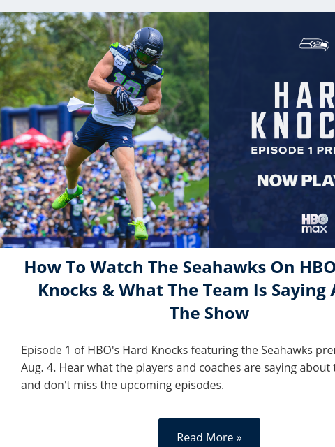 seahawksemail newsletter: Watch The Seahawks On HBO's Hard Knocks