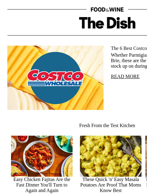 foodandwine newsletter: The 6 Best Costco Cheeses