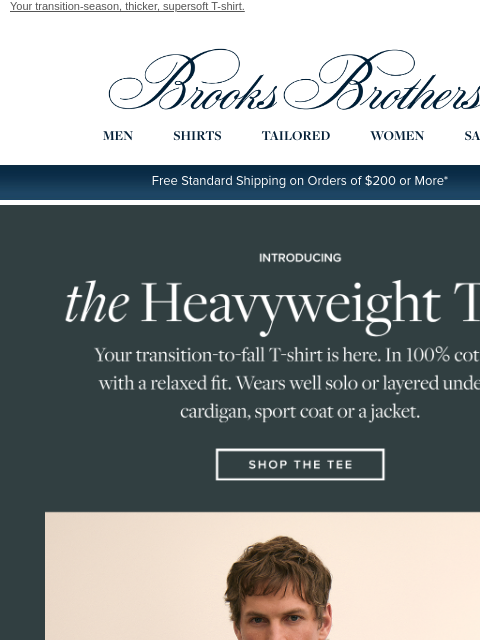 brooksbrothers newsletter: NEW: the Heavyweight Tee