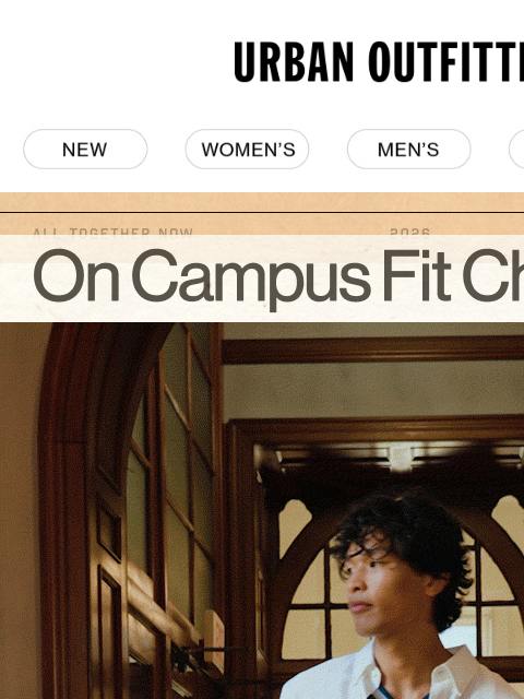 urbanoutfitters newsletter: On Campus Outfits: Jorts, Tees & More