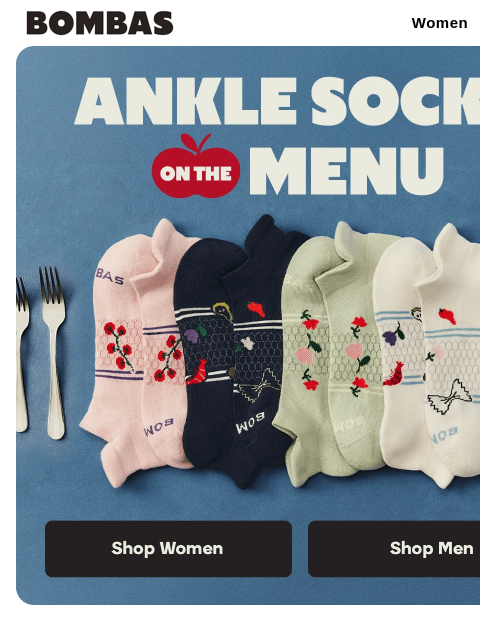 bombas newsletter: What’s Up in the Ankle Sock Shop?