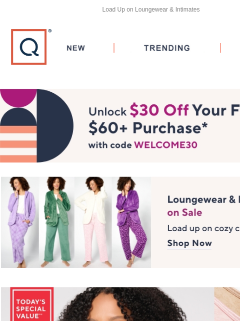 Load Up on Loungewear & Intimates QVC New TRENDING DEALS Unlock $30 off Your First Purchase Loungewear & Intimates Breezies TSV Breezies Sale Picked for You IT Cosmetics Bye Bye Pores Pressed