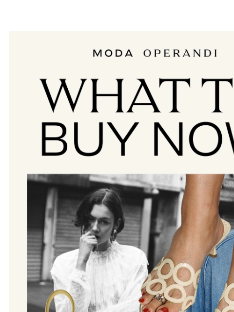 modaoperandi newsletter: Toe rings, a convertible bag, and XL shades