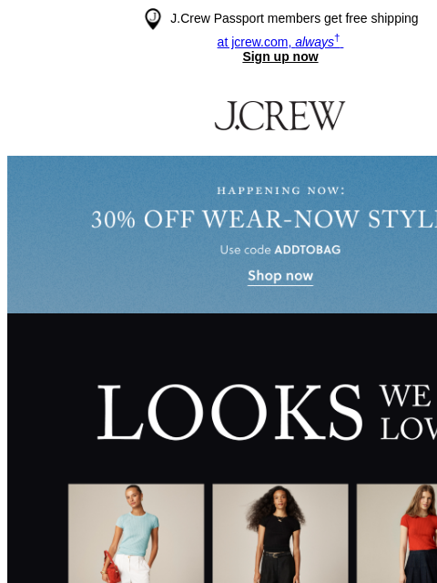 jcrew newsletter: Three pieces to build every outfit around