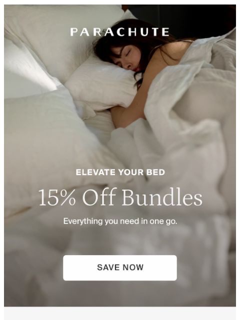 parachutehome newsletter: Simple Things, Up to 15% Off