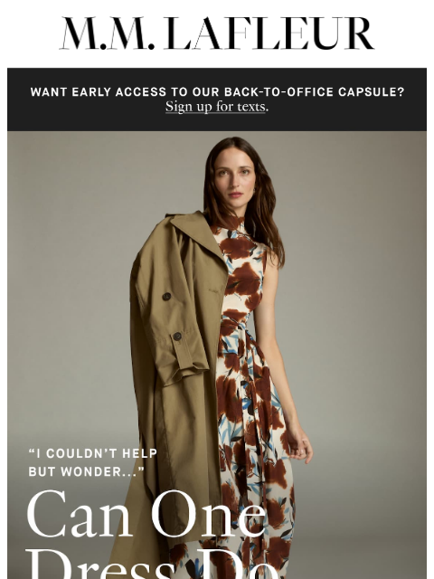 mmlafleur newsletter: AND JUST LIKE THAT, she was out the door.