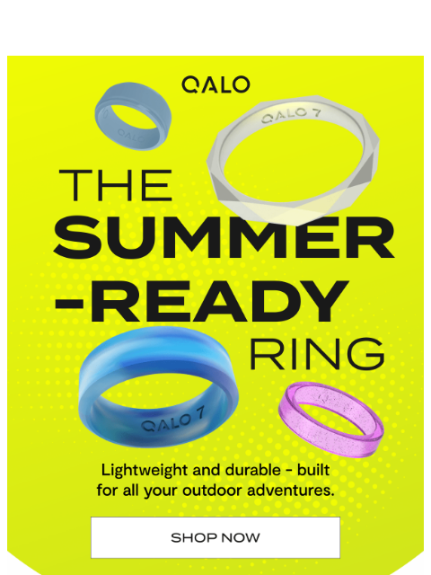 qalo newsletter: The Ring Designed for Summer