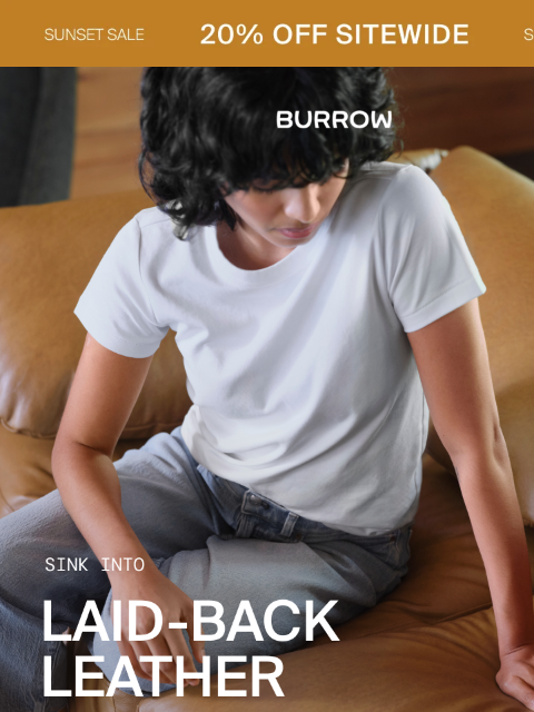 burrow newsletter: Better in leather