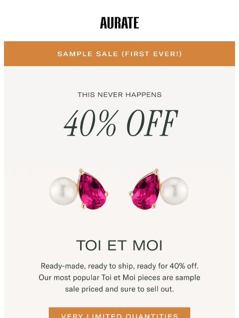 auratenewyork newsletter: THIS NEVER HAPPENS