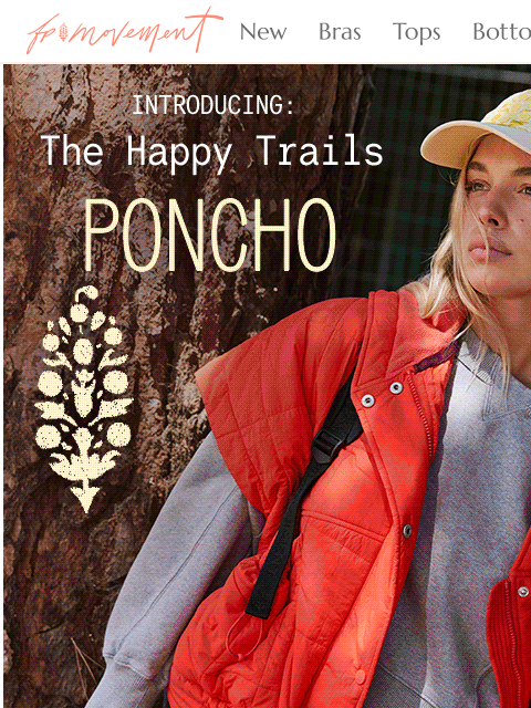 freepeople newsletter: Say hi to the Happy Trails Poncho π