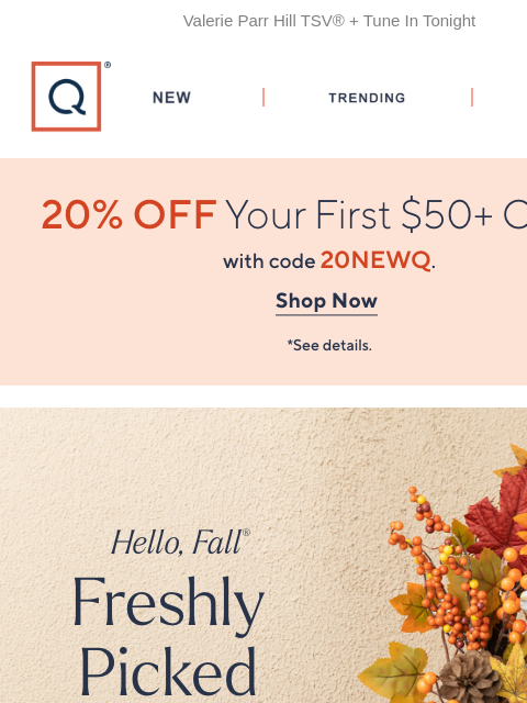 qvcemail newsletter: Hello, Fall®! 5 Easy Pays on It All