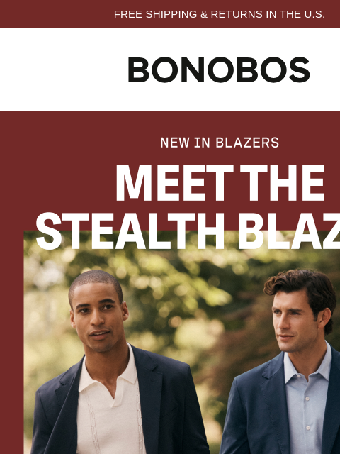 bonobos newsletter: New In: The Perfect Commute Blazers