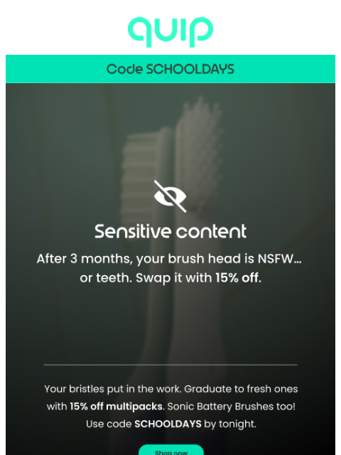 getquip newsletter: Last chance! Don’t flunk your clean.