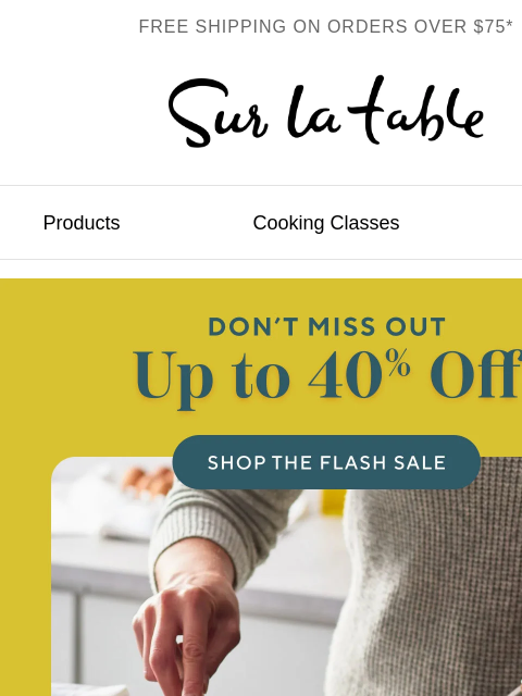 surlatable newsletter: 40% off All-Clad? Yes, really.