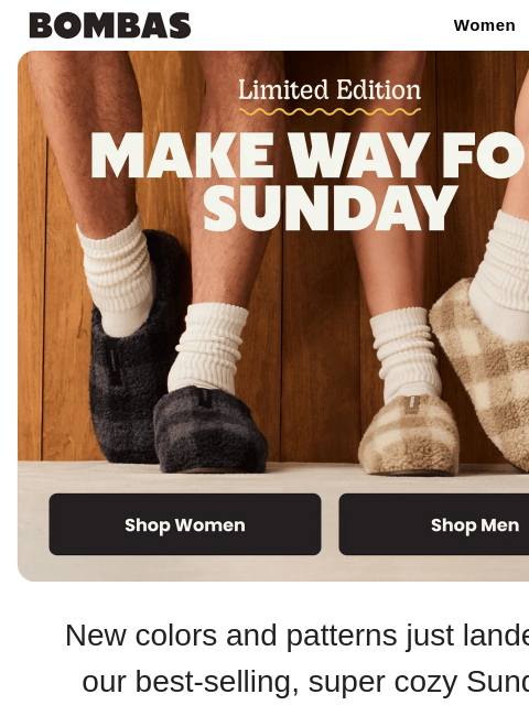 bombas newsletter: Sunday Slippers Are So Back