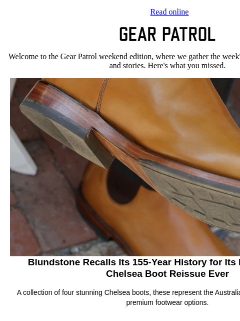 gearpatrol newsletter: Are These the Nicest Boots Blundstone's Ever Made?