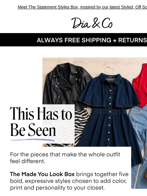 dia newsletter: RE: Your closet could use a conversation starter