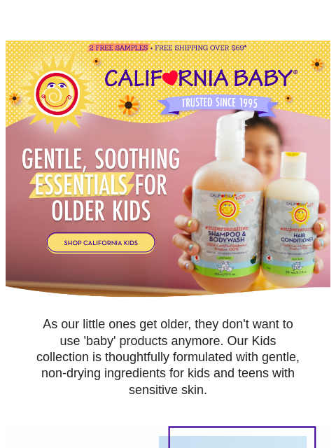 californiababy newsletter: Kids + Teens Skincare You Can Trust!