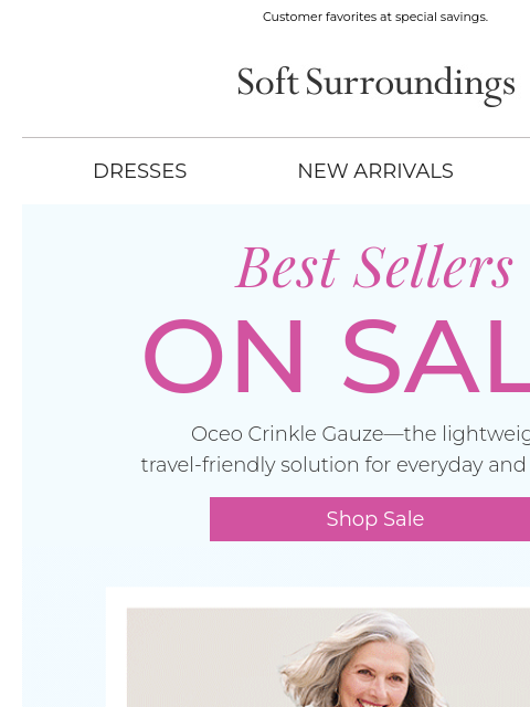 softsurroundings newsletter: Best-Selling Oceo Gauze on Sale