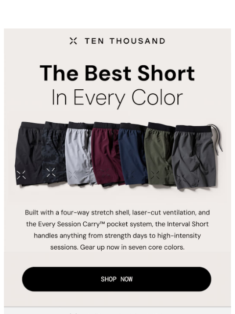 tenthousand newsletter: The Best Short, Period.