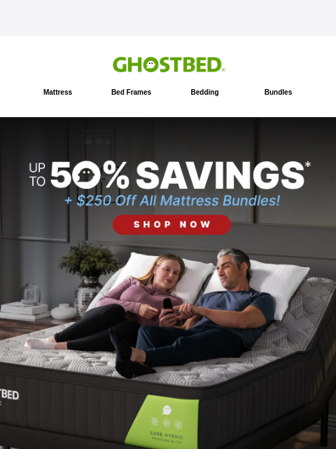 ghostbed newsletter: You upgrading tonight?